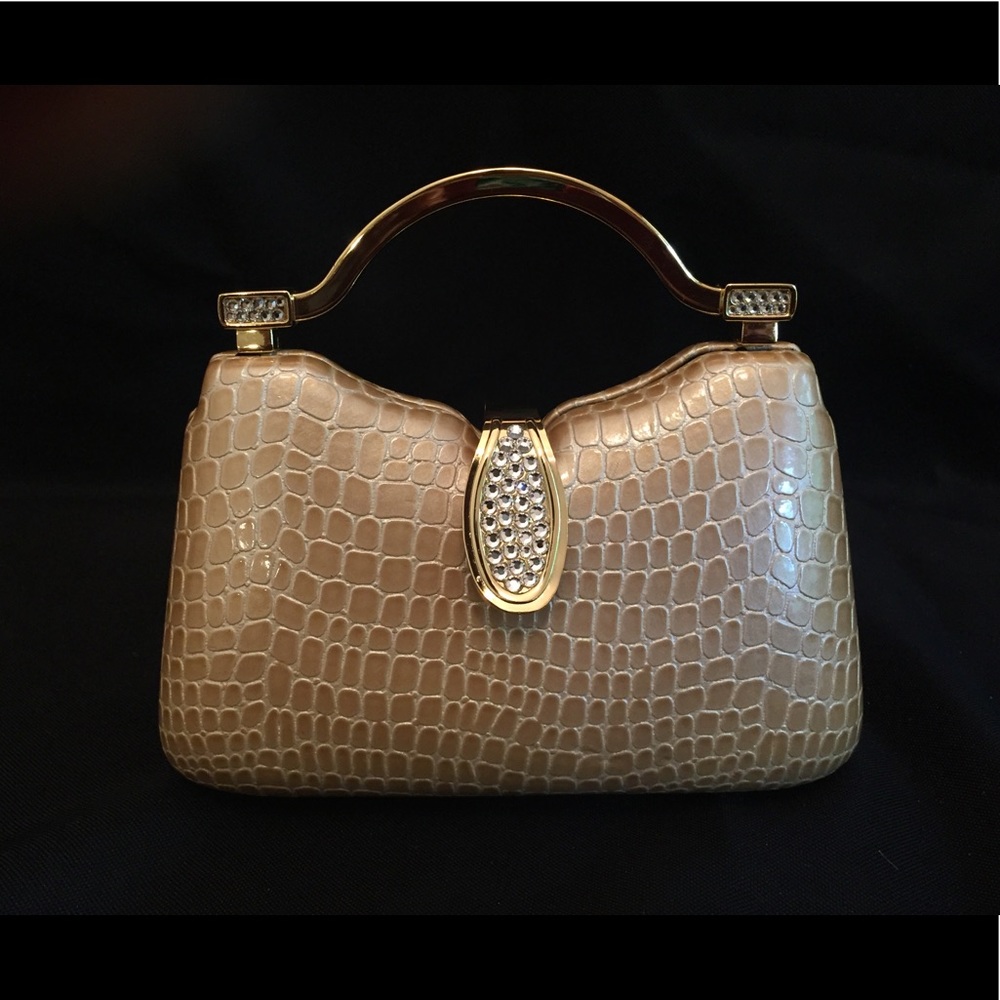 Gold evening bag